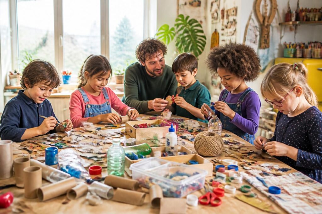découvrez 10 idées de bricolages de récup' simples et amusants à réaliser avec les enfants pour stimuler leur créativité tout en respectant l'environnement.