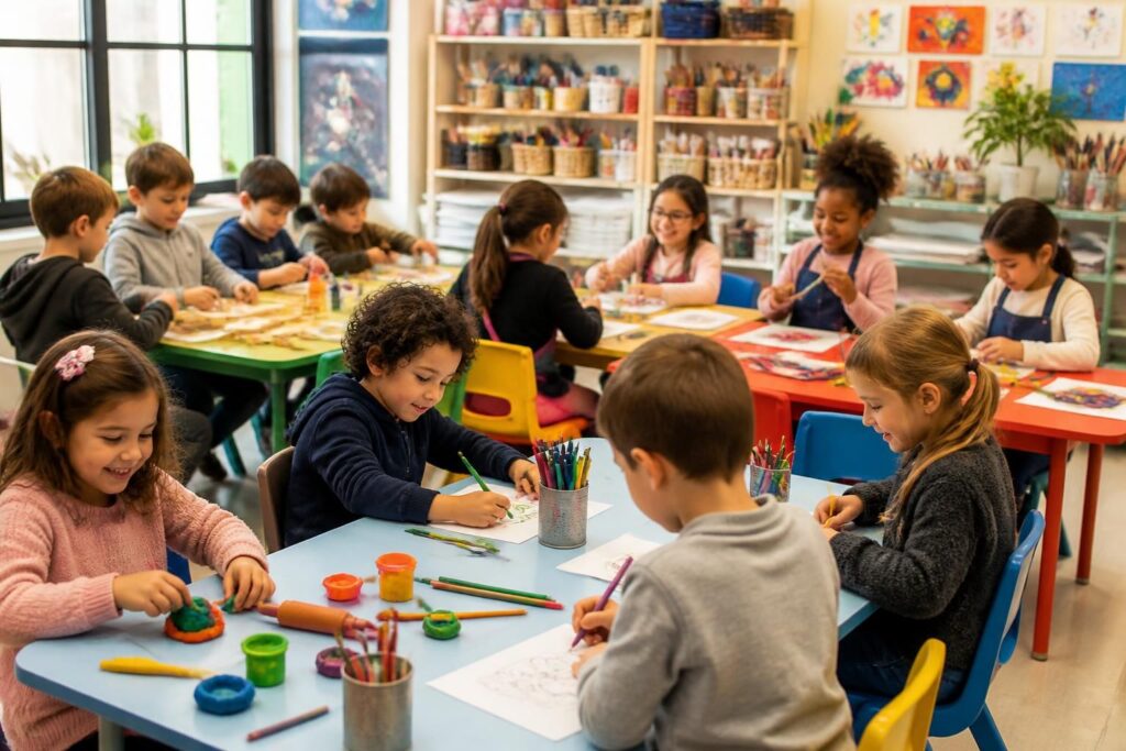 découvrez notre guide complet des activités manuelles pour enfants de 3 à 12 ans avec 60 idées créatives adaptées à chaque âge pour éveiller leur imagination et développer leurs compétences.
