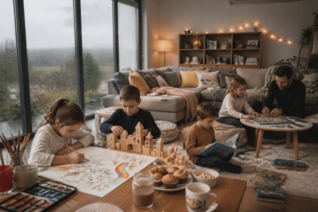 découvrez 30 idées originales et amusantes pour occuper vos enfants un jour de pluie, et transformez une journée grise en moment de joie en famille.