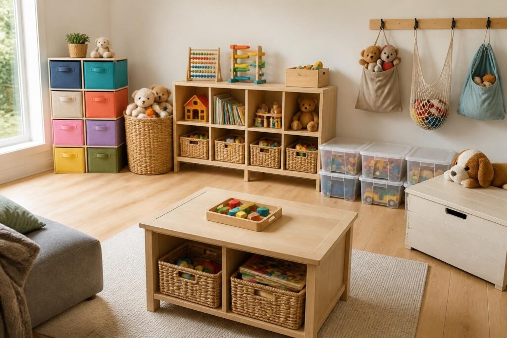 découvrez 8 idées d'organisation économiques pour ranger les jouets sans dépenser beaucoup d'argent et garder la maison bien ordonnée.