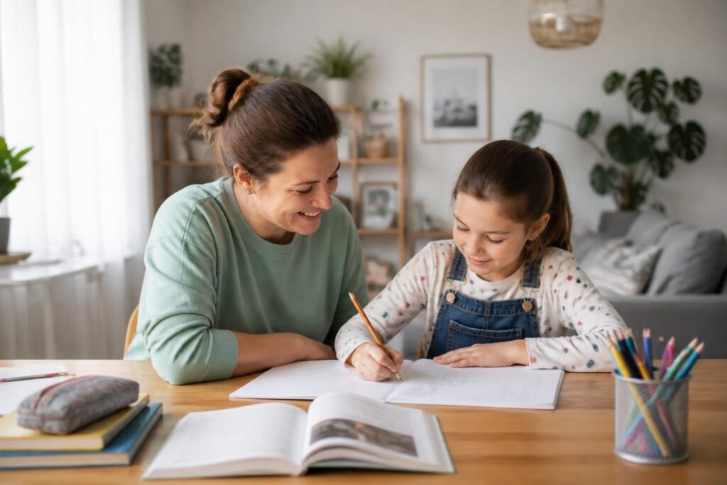 Aider son enfant à faire ses devoirs sans conflit