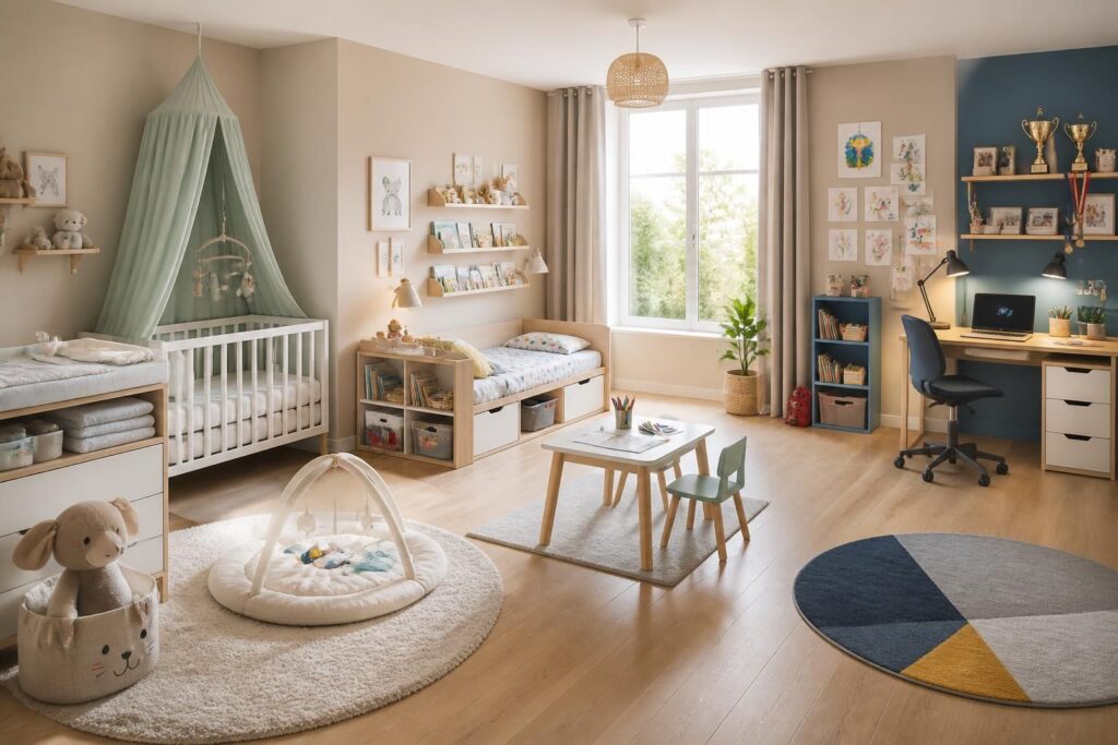 découvrez nos conseils pour aménager une chambre d'enfant évolutive, adaptée à chaque âge, pour un espace pratique et chaleureux qui grandit avec votre enfant.