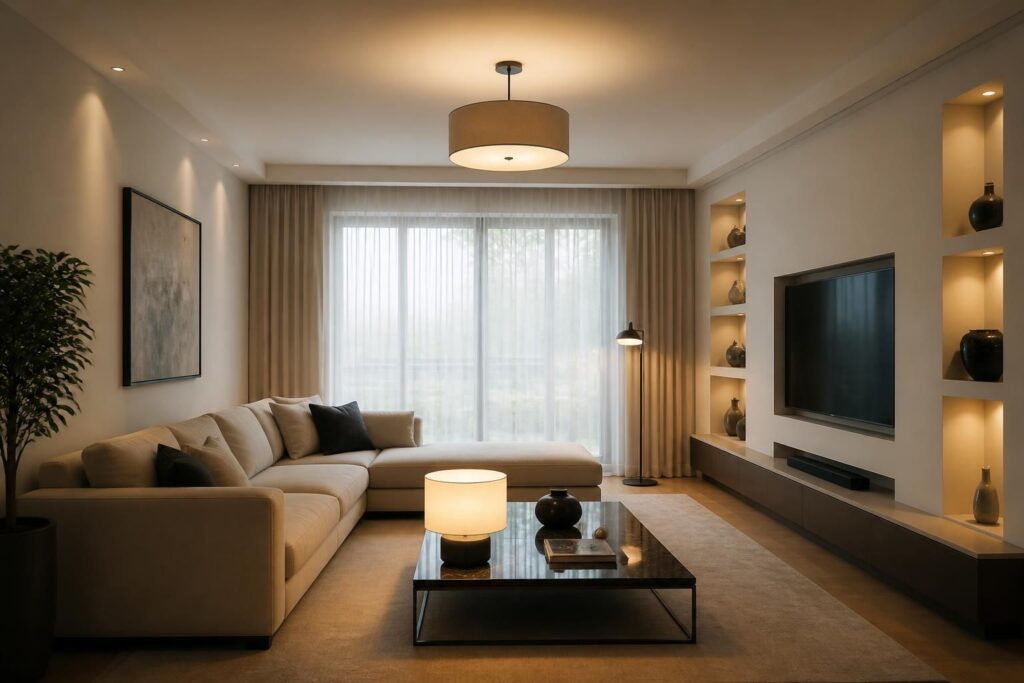 découvrez comment bien éclairer votre intérieur en appliquant la règle des 3 sources de lumière pour un espace harmonieux et chaleureux.