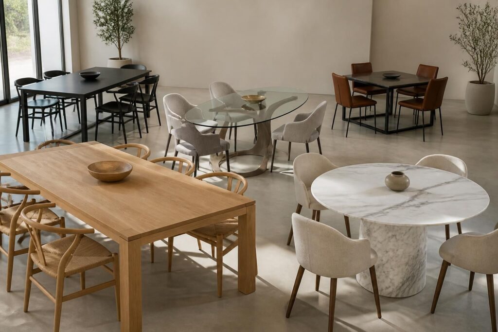 découvrez comment choisir la table à manger idéale en fonction des matériaux, formes et tailles pour s’adapter parfaitement à votre espace et style.