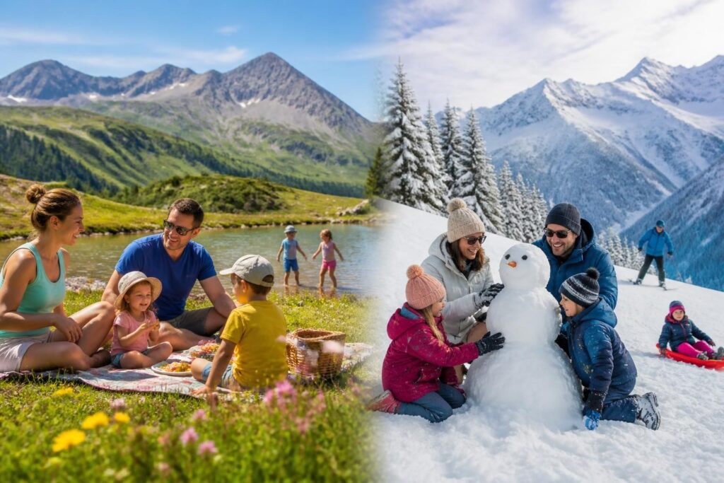 découvrez des vacances à la montagne en famille, idéales en été comme en hiver, avec des activités pour tous les âges, un air pur et des paysages magnifiques.
